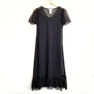 NWOT The Paragon Chiffon Midi Dress Small